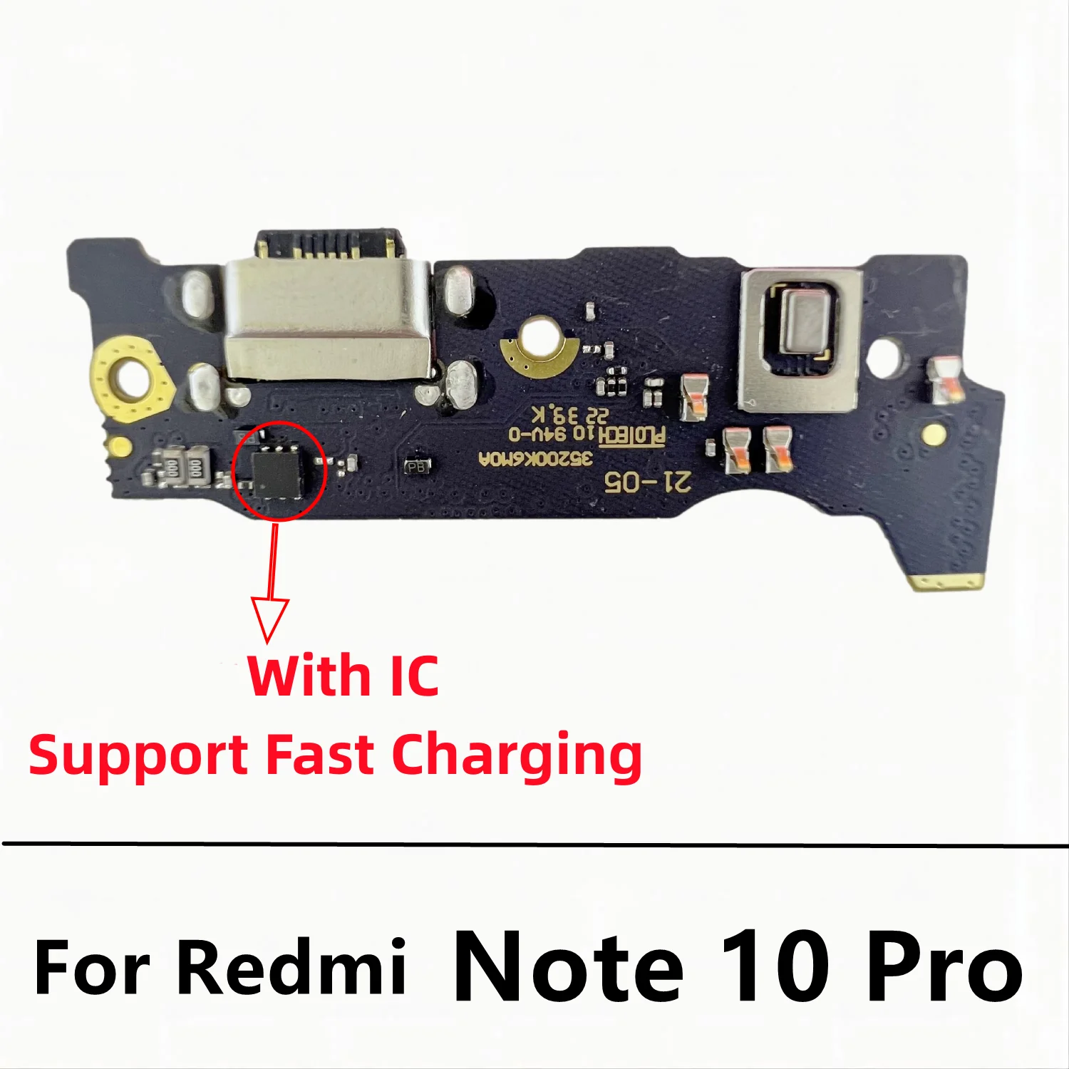 USB Charger For Redmi Note 10 Pro Dock Connector Board Charging Port Flex Cable Replacement Parts