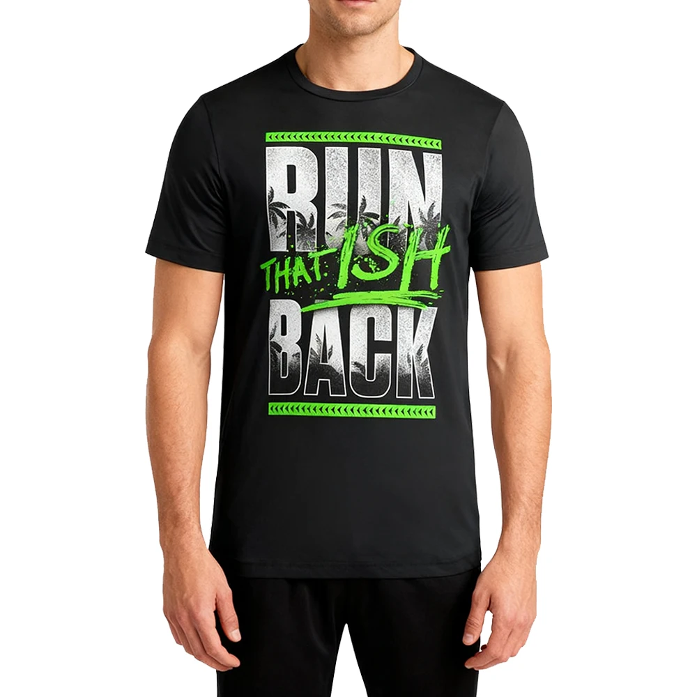 Men's Black Jey Uso That Ish Back T-Shirt Crewneck Short Sleeve Sport Black Tee Women Men Outdoor Streetwear Tops