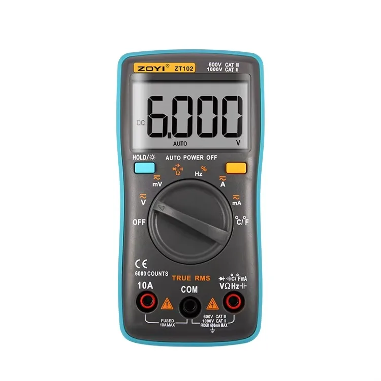 ZOYI ZT100 Smart Digital Meter with  LCD AC  Meter 4000 Counts Auto Range Feature
