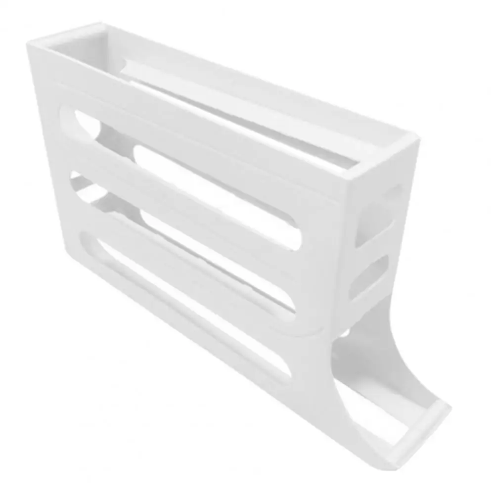 Egg Storage Container Scroll-down Egg Box Capacity Four-tier Fridge Egg Storage Boxes with Automatic Rolling Feature for Diner