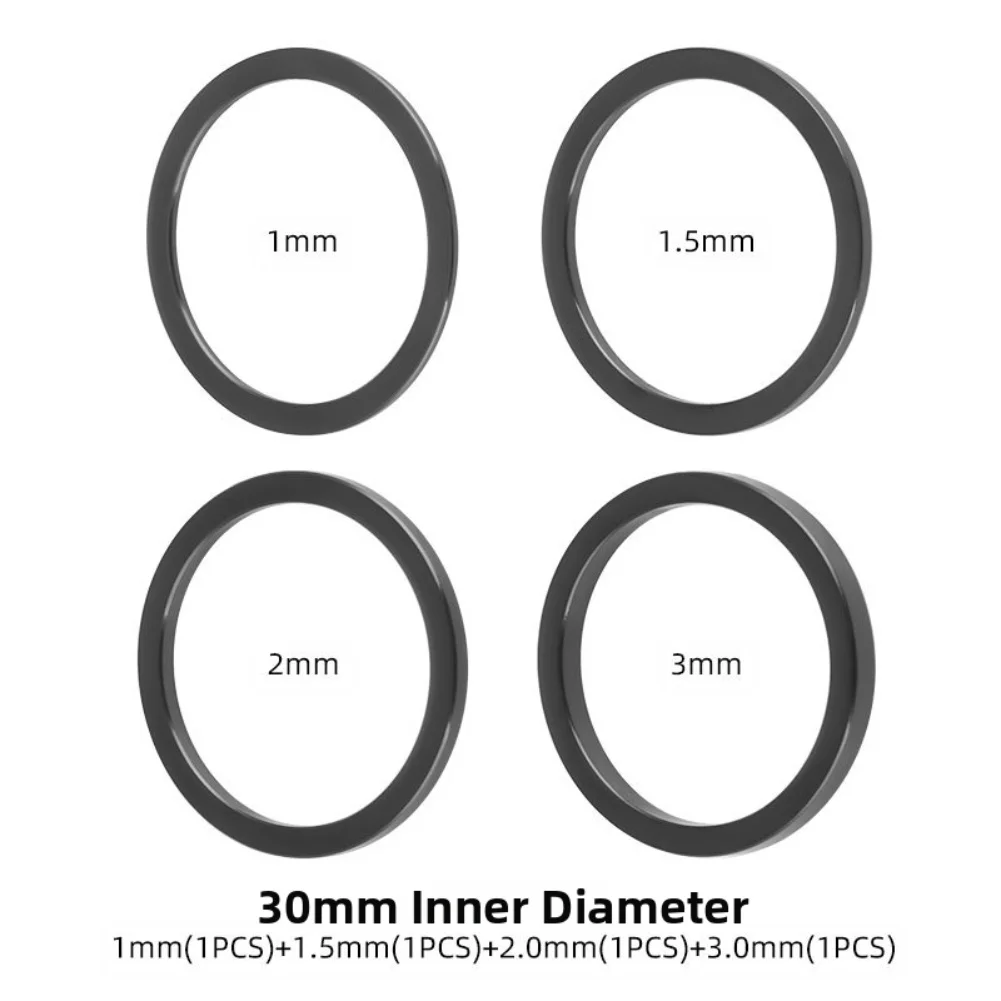 Bike Maintenance Crankshaft Washer Aluminum Alloy Crank Washers Gear Precision Fit Integrated Hollow Design Precision Dimensions