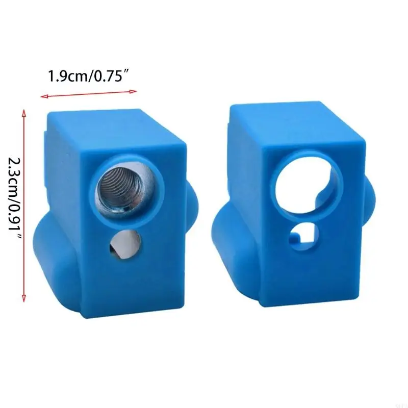 Peças de impressora 3d bico vulcão manga silicone bloco aquecimento meia para artilharia sidewinder x1 extrusora hot end 5 peças