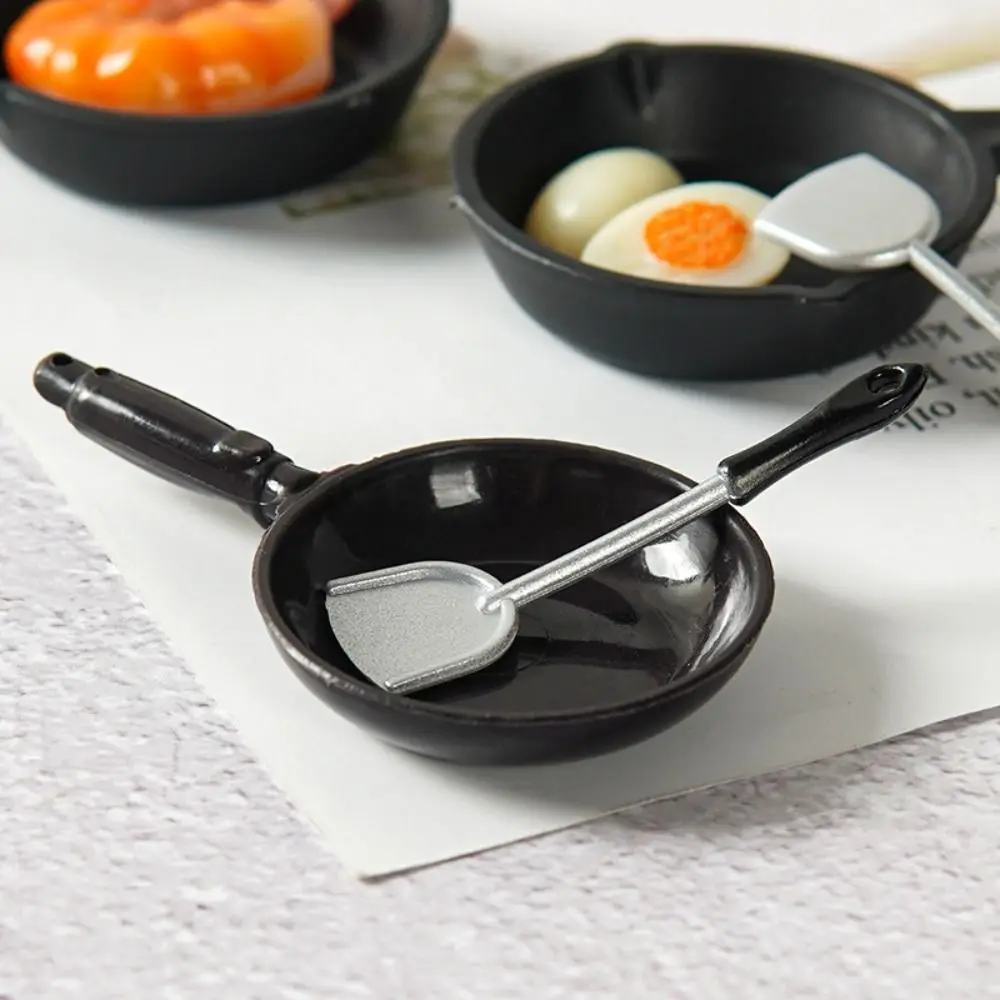 High Quality 1:12 Miniature Stir Spoon Multistyles DIY Bowl Fry Pan Mini Hot Pot Model Miniature Dollhouse Decoration