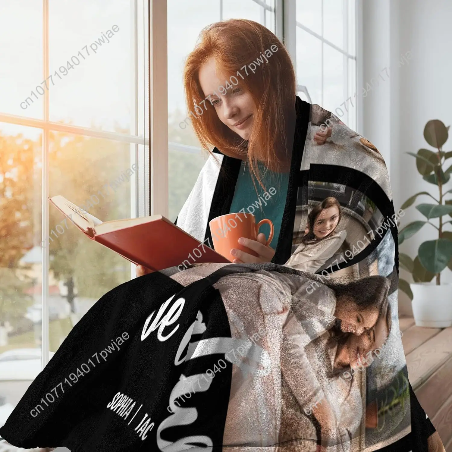 السفينة في اليوم القادم هدايا عيد ميلاد الأم للأم بطانية شخصية مع صور هدية لأمي من ابنة ابن مخصص Bla