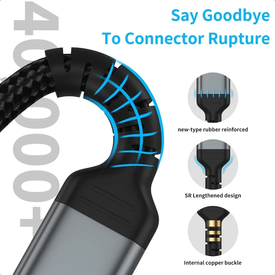 سلك شاحن USB C مقاس 6 بوصات مكون من قطعتين كابل USB C إلى C قصير مضفر للشحن السريع كابل USBC متوافق مع iPhone 15 Samsung Gala