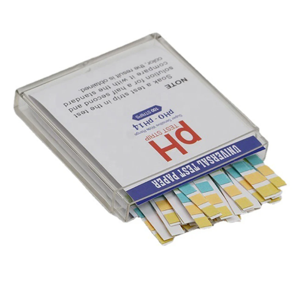 Lab Monitoring Transparent Box White Strips Food Number Of Pieces PH PH Test Strips PH Test Strips Package Content