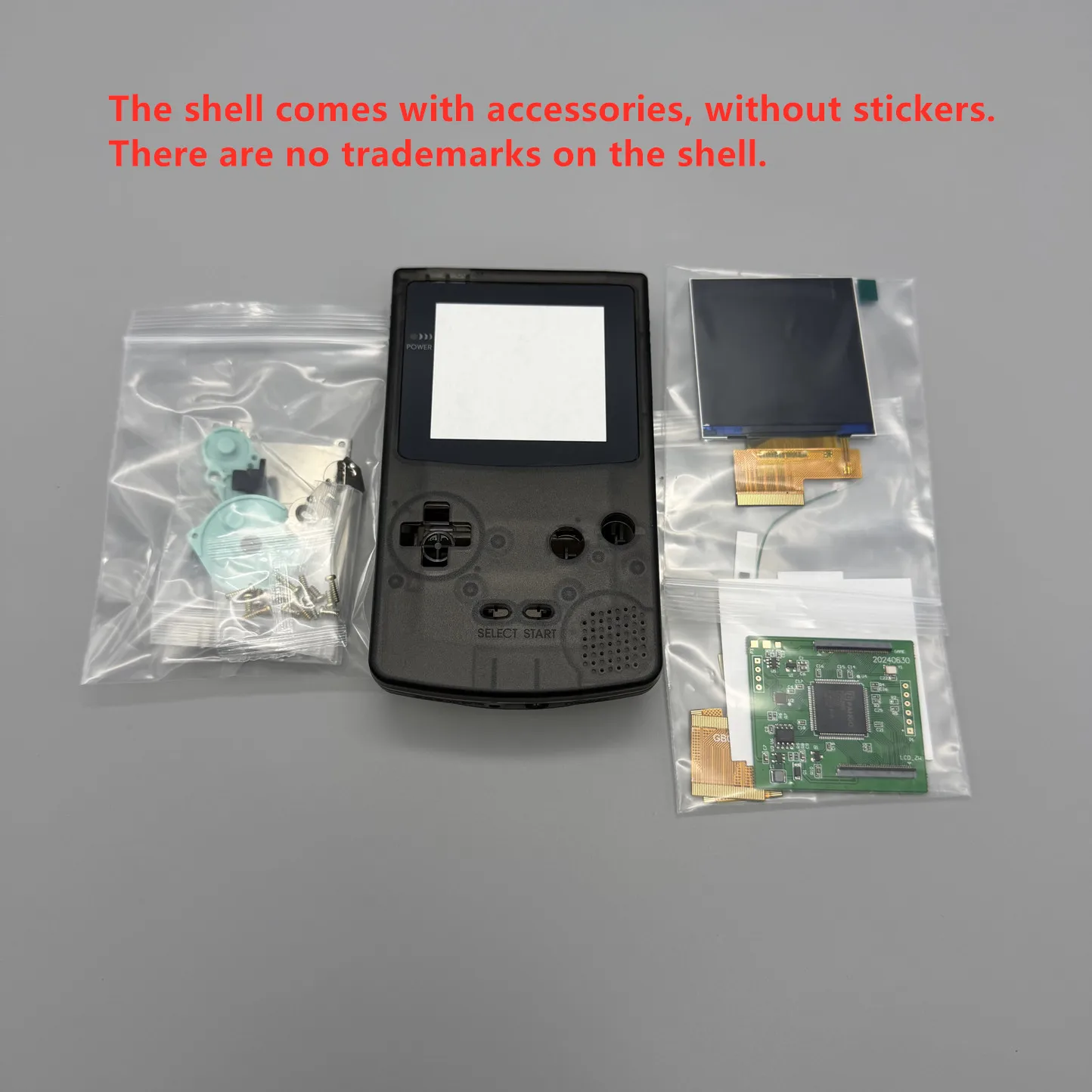 GAME BOY COLOR IPS LCD 2.6インチ 2.6 インチ GBC IPS LCD とゲームボーイ カラー用の新しいシェル
