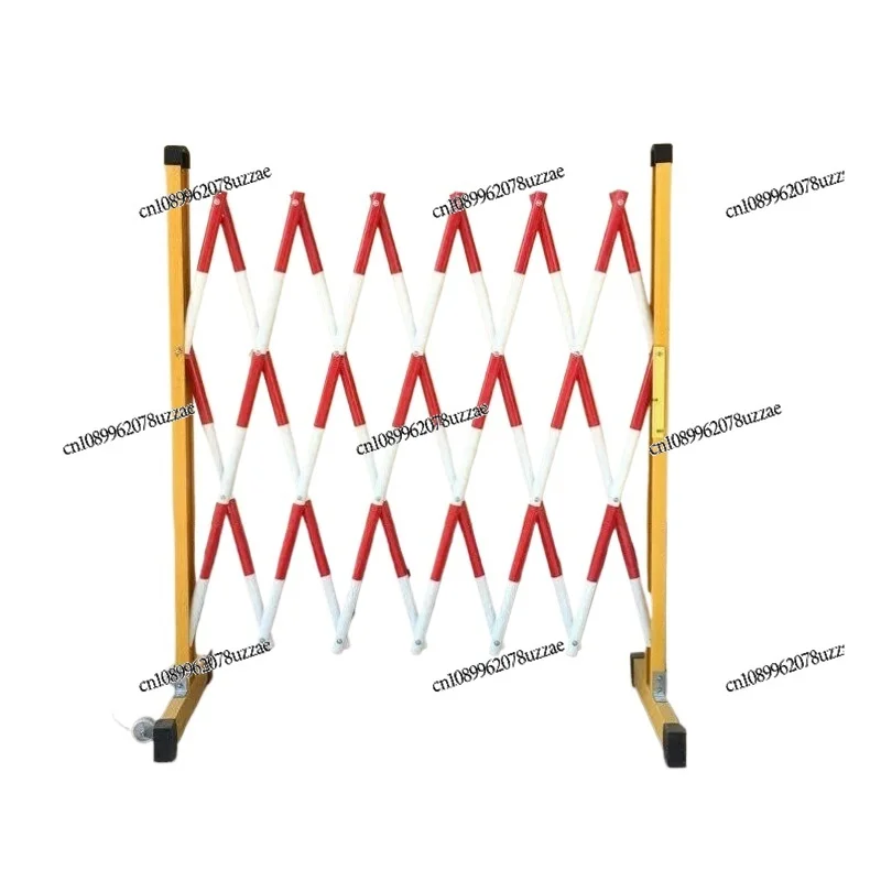 Fiberglass Insulated Telescopic Fence Mobile Tubular Fence Construction Power Safety Fence, Isolation