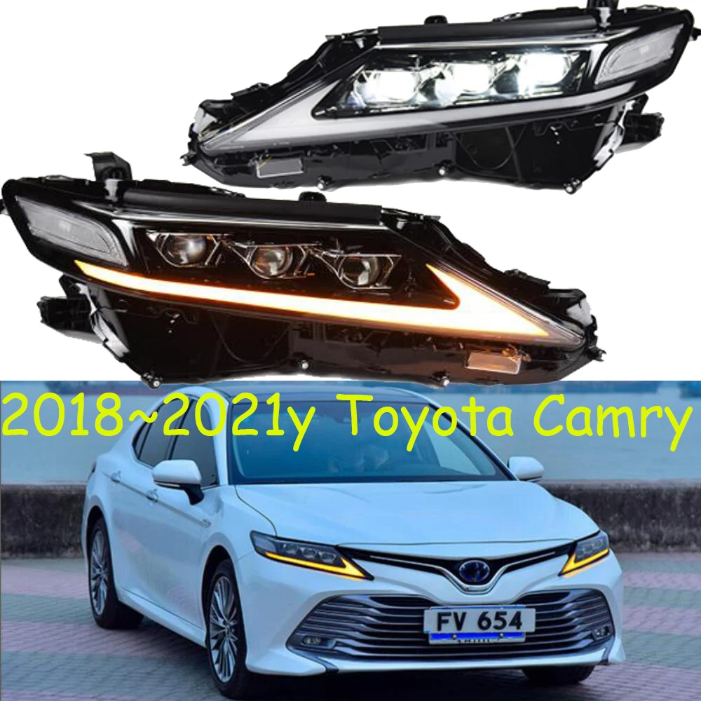 

Автомобильный Стайлинг, фара aurion camry, 2018 ~ 20212y, все светодиодные фары DRL Camry, дневные ходовые огни, автоаксессуары