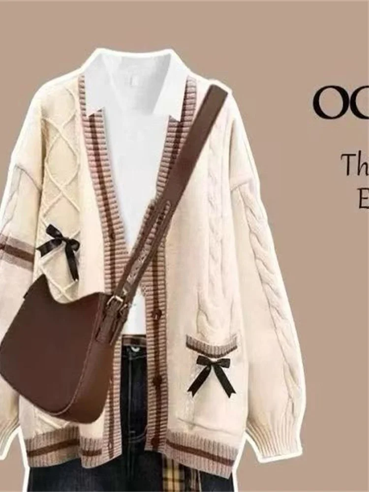 

Faionable Sweater Jaet Set for Junior And High School Students Warm And Sli Chinese New Year Outfit Girls Ensemble