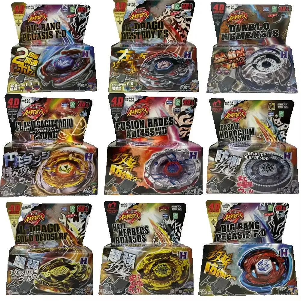 Takara Tomy - 31 estilos de sets de fusión de metal 4D, incluye lanzador y trompo giratorio - El juguete de batalla definitivo para niños