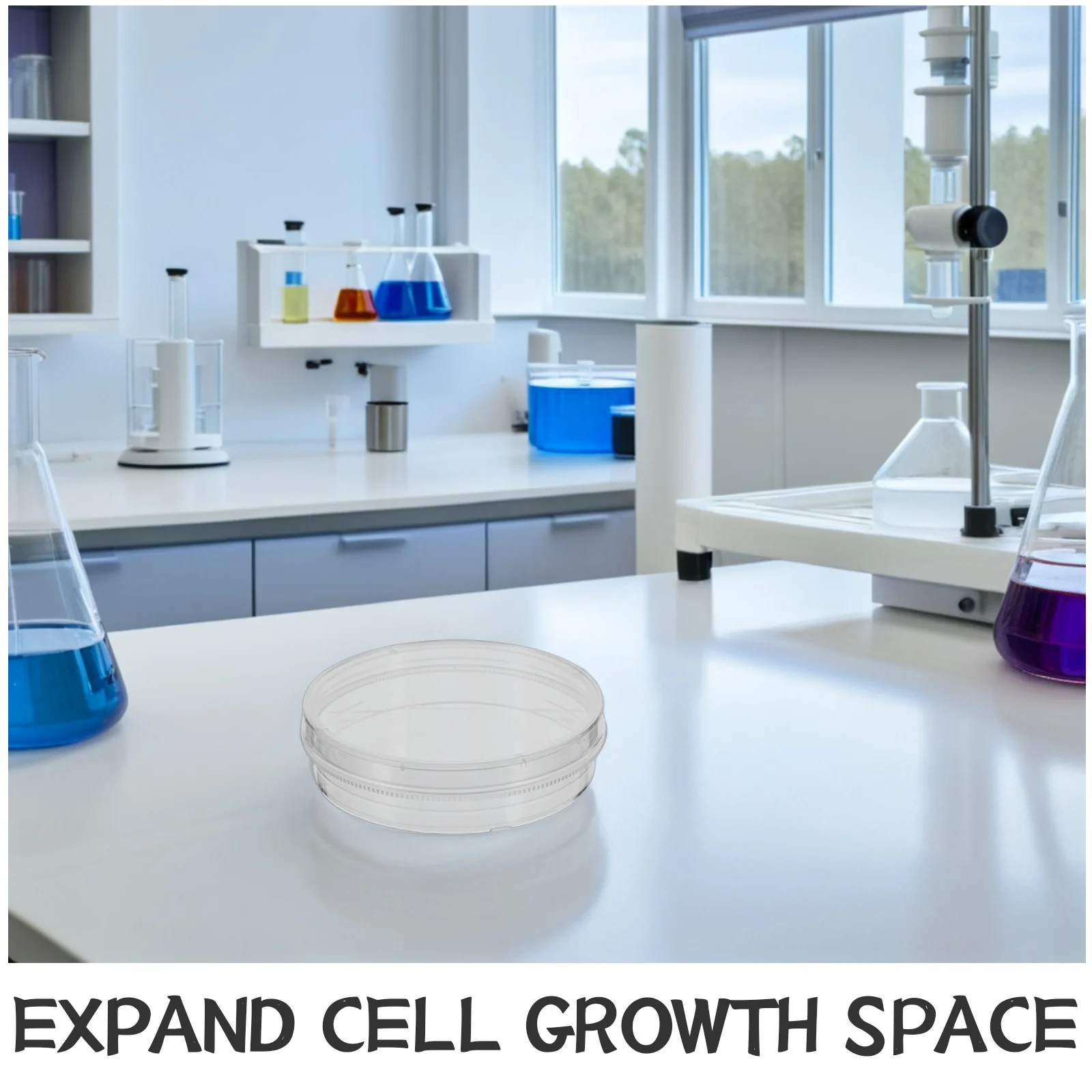 10 قطعة ثقافة الخلايا البلاستيكية أطباق بتري واضحة 60 مللي متر والعتاد حواف غطاء العلوم تجربة مختبر لوحات الأنسجة علم الأحياء الدقيقة ثقافة طبق #5