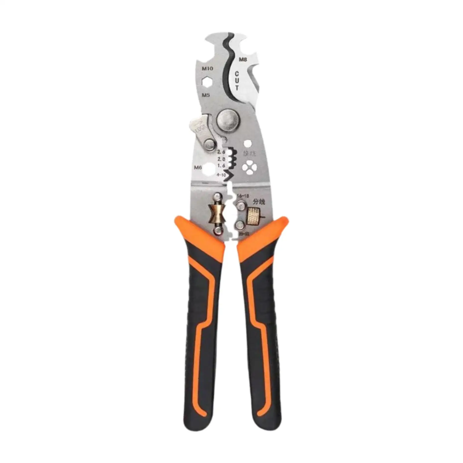 Wire Crimper Appliance Steel Wire Cutter Wire Stripper Plier for Industrial Peeling Crimping Line Problem Repair Parallel Wiring