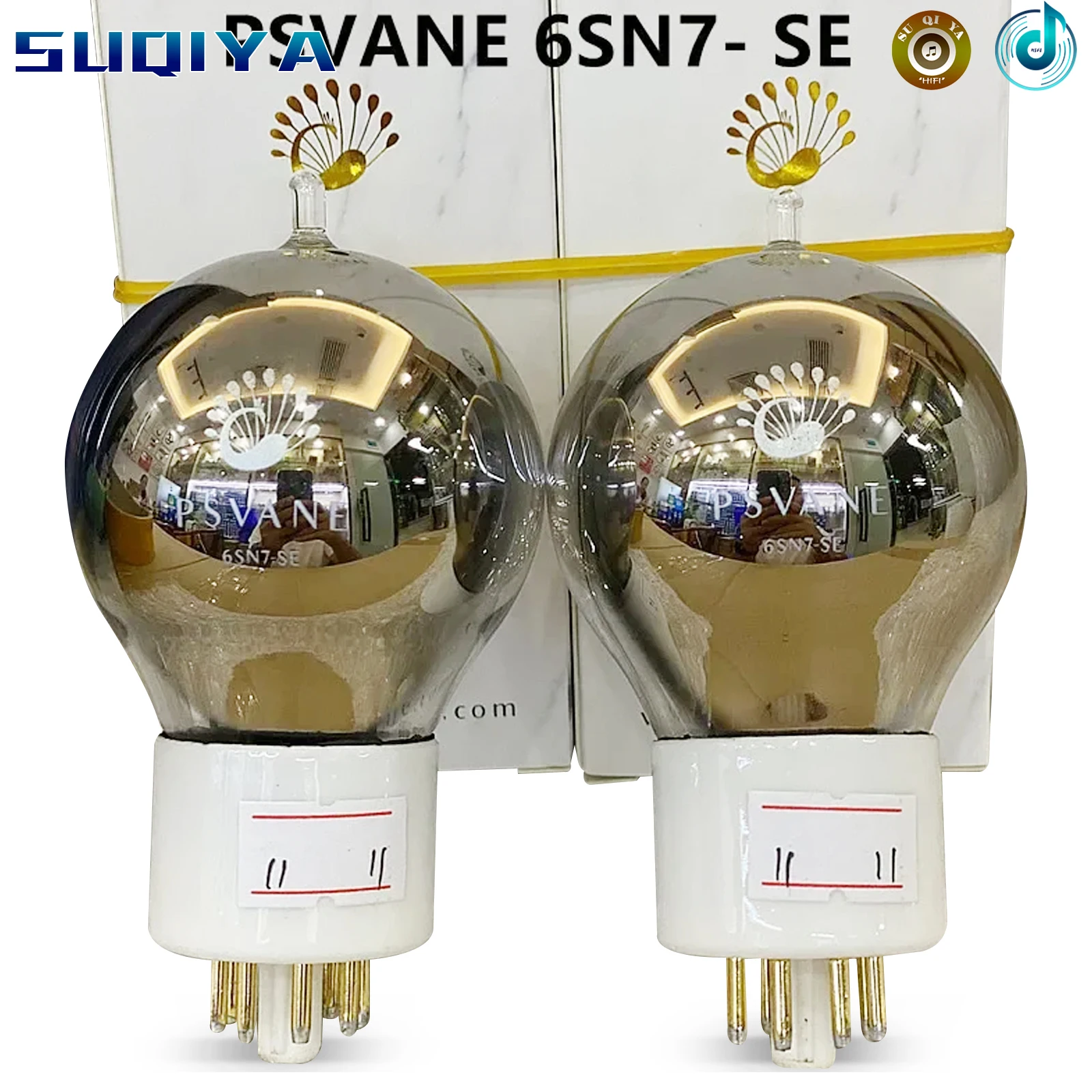 PSVANE 6SN7-SE Vacuum Vube Replacement 6N8P/6H8C/CV1816/SN7GT Factory test And Precision Matching