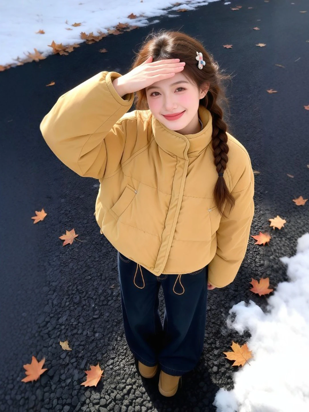 

Ретро-шик: укороченная хлопковая куртка свободного кроя, модная, элегантная, весенняя верхняя одежда для невысоких женщин