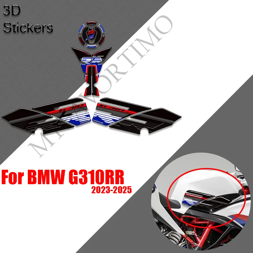 

For BMW G310RR Fuel Tank Pad Sticker Motorcycle Tank Protector Epoxy resin Decals Waterproof moto Accessories 2023-2025