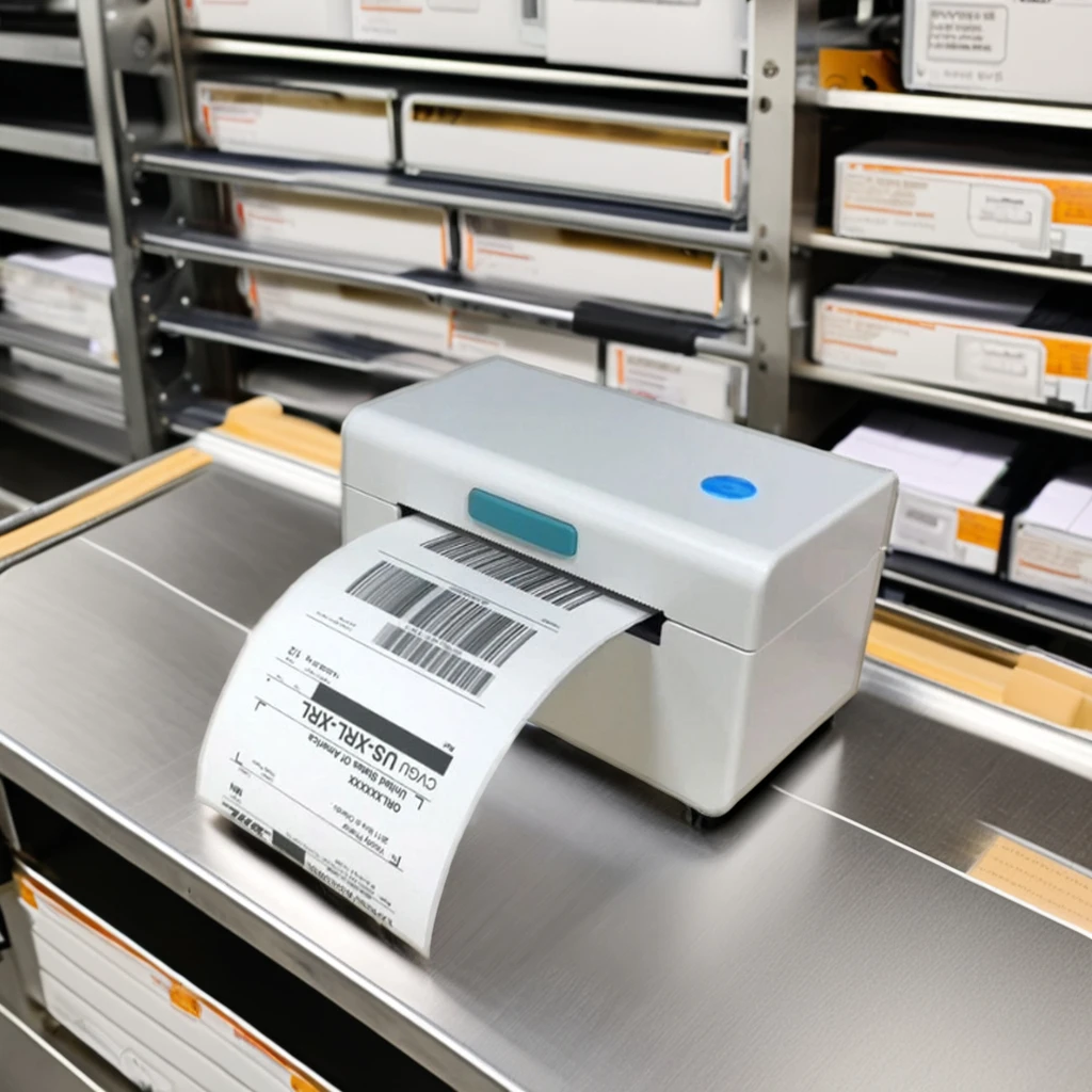 

Hot Sale Thermal ESC/POS Compatible Inkless Shipping Label Printer 108mm Max Paper Size Stock Product