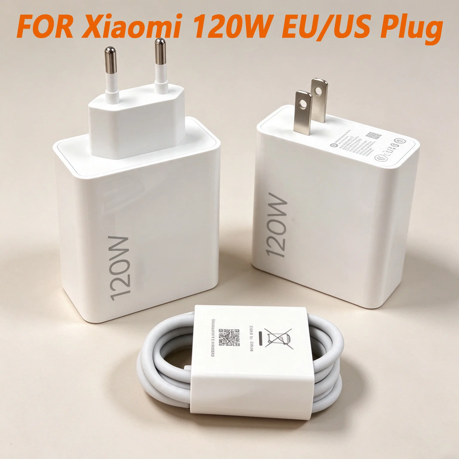Oryginalna ładowarka Xiaomi 120W EU US Turbo Adapter POCO Xiaomi 15 14 Szybkie ładowanie US Redmi Note Mi 14 13T 12 — zdjęcie produktu 1