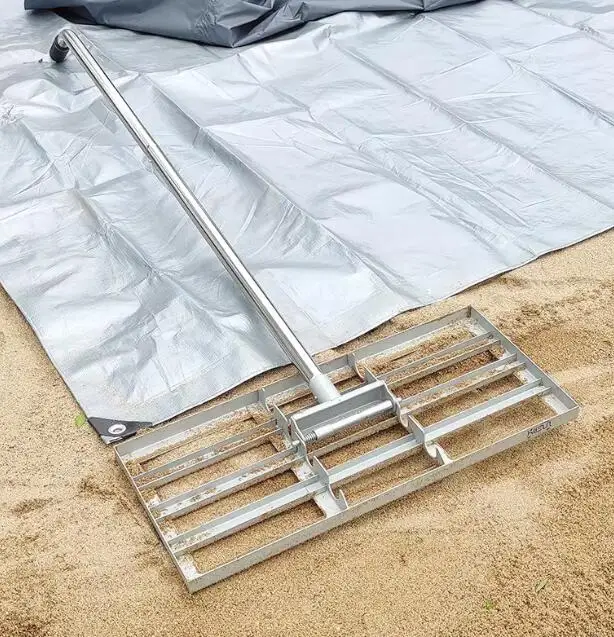 

2026 Lawn Leveler Width 50-100cm Stainless Steel Leveling Machine Football Field Golf Course Sand Gravel Yard Grass Leveler