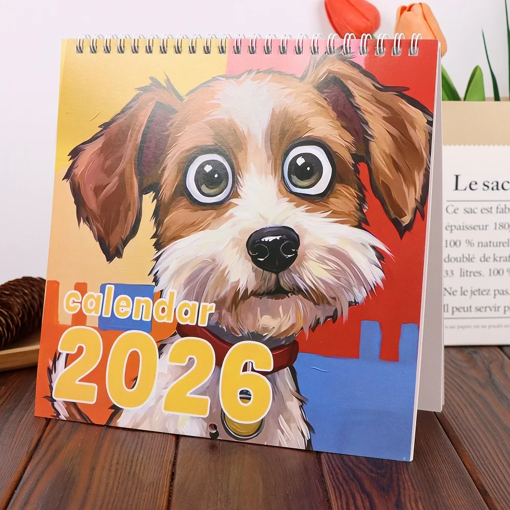

One adorable dog-themed 2026 calendar - 12 different designs, a must-have for dog lovers and perfect for home décor.