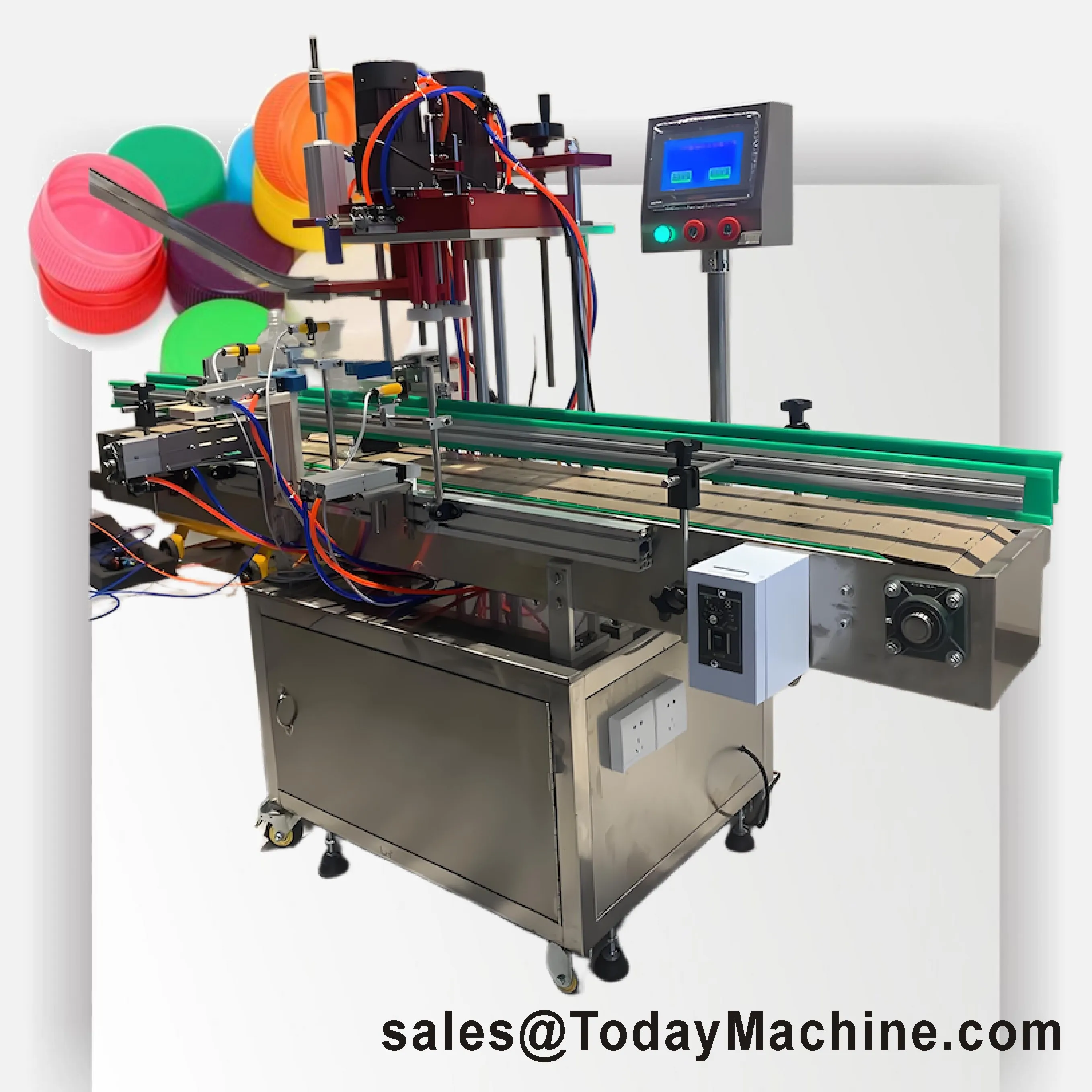 Automatic Machinery to Close Glass Bottles With Ropp Aluminum Cap Cans Screw Wine Bottle Capping Machine