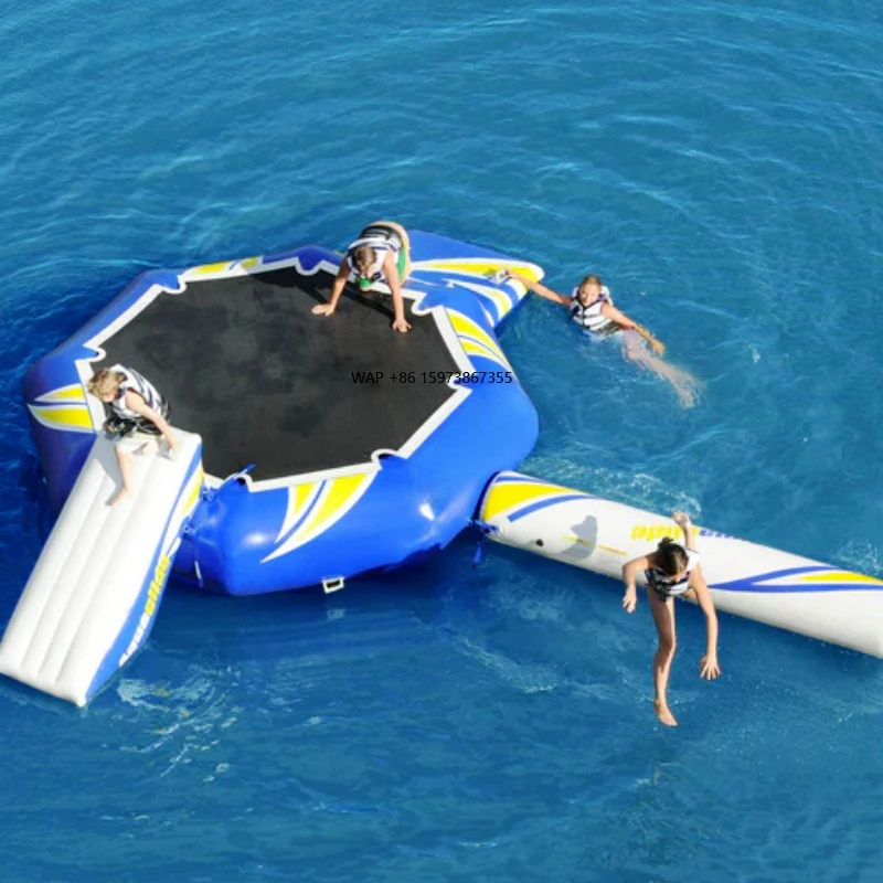 

Inflatable Water Sports Games Water Park Amusements Inflatable Lake Trampoline with Water Slide