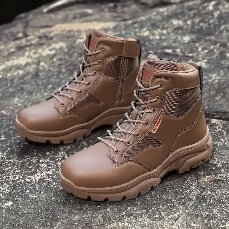 

Classic Men's Hiking Shoes Sneakers Waterproof Desert Combat Boots Men's Tactical Boots Non-slip Outdoor Mountain Off-road Shoes