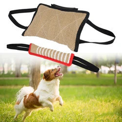 Dog Training Durable Chewing Pet Toy With 2 Rope Handles Dog Training Pillow Bite Tug Dog Bite Stick