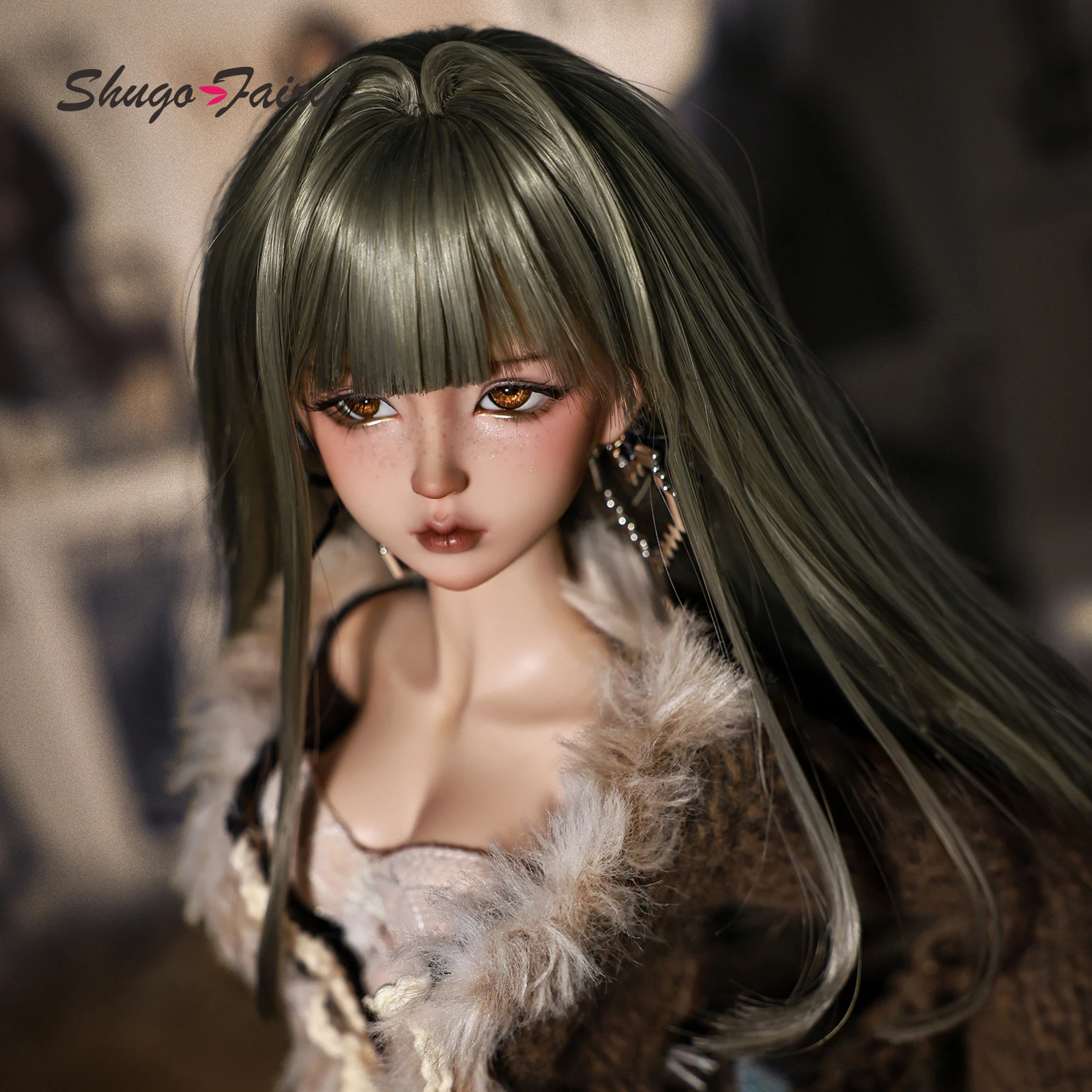 Shugafairy Sissie Original Bjd Doll 1/4 Full Set Leopard Print Shibuya Hottie Maillard Style For Girls Ball Jointed Doll