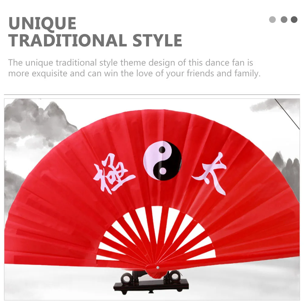 Kung Fu Tai Chi Fan Bamboo High-Grade Right Hand Performance Fan Martial Fans Wushu Products 13inch Martial Fans