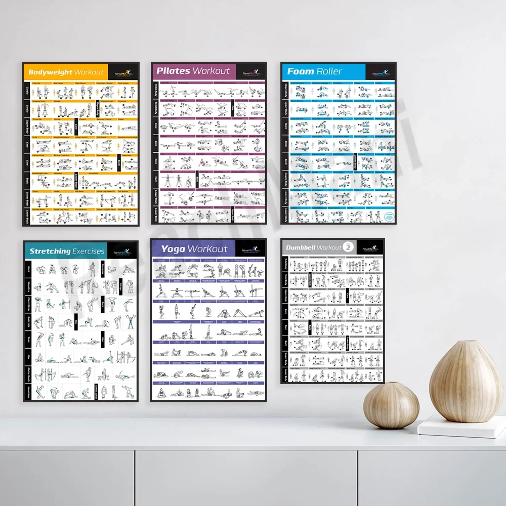 الجسم ممارسة التدريب الرسم البياني تجريب المنزل الصالة الرياضية اللياقة البدنية كمال الاجسام الفن اللوحة قماش المشارك جدار ديكور فني للمنزل #4