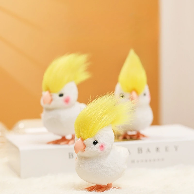 Plush Stuffed Wind - Up Walking Chick Toys Cute Clockwork Interactive Animals Gifts for Kids