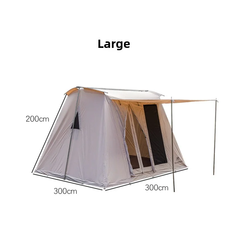 Mountainhiker في الهواء الطلق مع خيمة النوافذ مقاوم للماء يندبروف الأشعة فوق البنفسجية ظلة المظلة لمدة 4/6 شخص خيمة عائلية للتخييم ذاتية القيادة #4