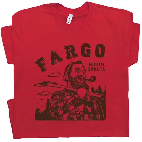 Fargo T 셔츠 노스 다코타 영화 Paul Bunyan Lumberjack Carpenter 목공 T