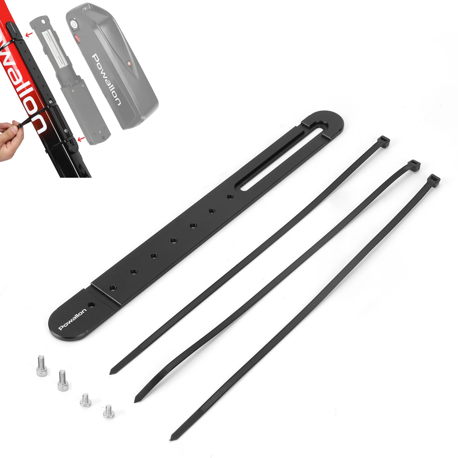 Aluminiumlegierung E-Bike Akku-Halterung für Hailong Polly Shark E-Bike Akkubox Basis Fahrrad Radfahren