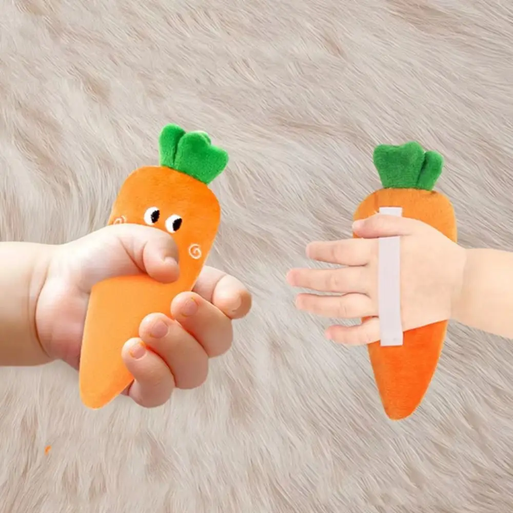 モンテッソーリなだめるようなニンジン赤ちゃんのおもちゃ、ジャンプ防止、なだめるような睡眠、赤ちゃんをなだめる睡眠おもちゃ、軽くて柔らかい