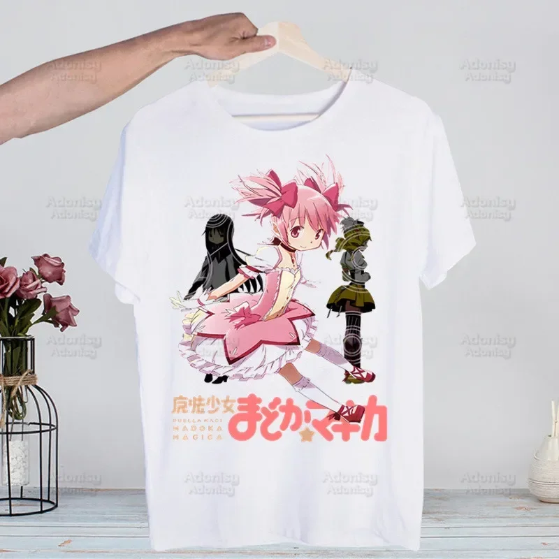 Puella Magi Madoka Magica Men T Shirt Fashion Print Tshirt Summer Mens Novelty Short Sleeve T-shirt Men Funny Tops