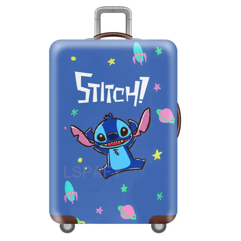 Cartoon Lilo And Stitch Print Luggage Cover Travel Accessories Trolley Case Baggage Protective Covers Anti-dust Suitcase Cover