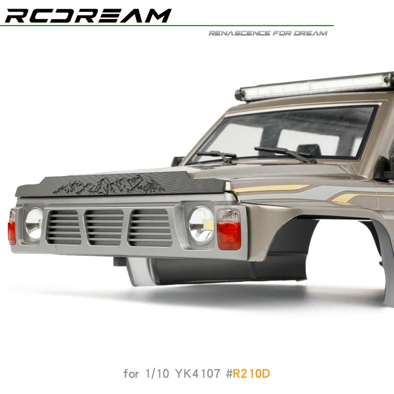 RCDream YK4107 Hood Sand Shield Cover for Patrol Y60 Hard Body RC Crawler Upgrade Parts Accessories Set Replacement