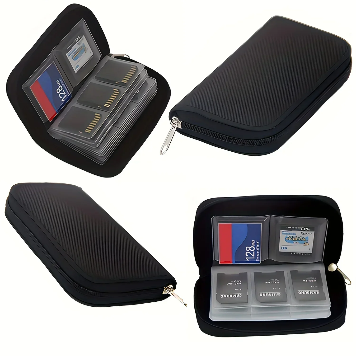 

Чехол-кошелек для карт памяти с 22 слотами для CF/SD/Micro SD/SDHC/MS/DS, аксессуар для игровых консолей, коробка для карт памяти