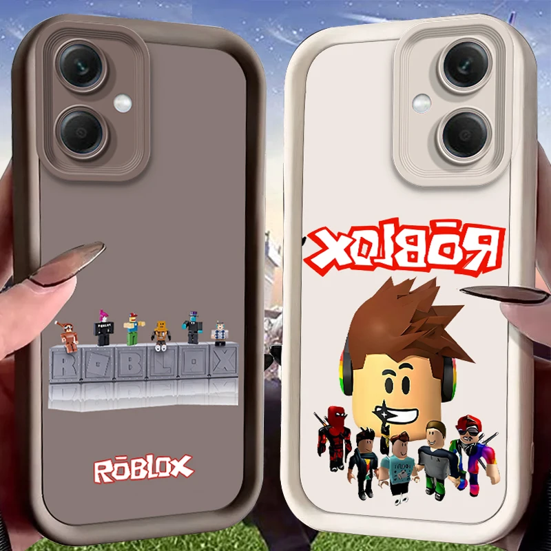Моющийся чехол с персонажами Roblox для Xiaomi Redmi Note 15 14 14S 13 5G 12S 11 10 Pro Plus 15C 14C 13C 12C 12 4G A1