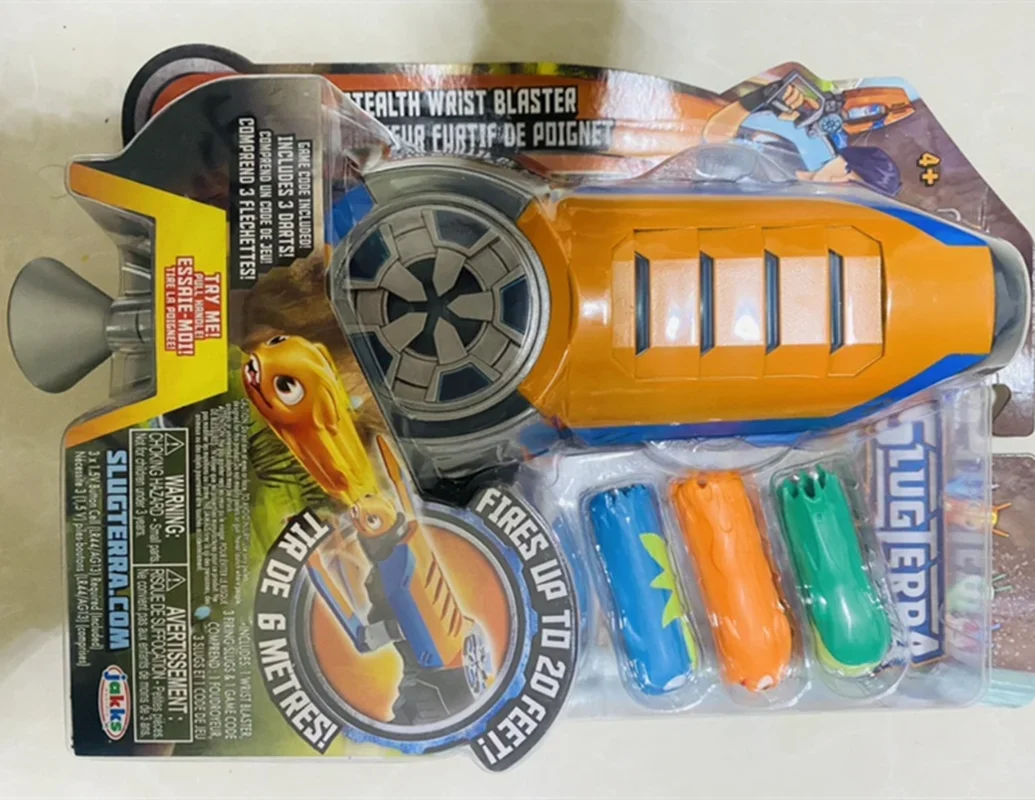 22cm Slugterra Eli's Blaster Exclusive Roleplay Toy,Includes 3 Slug Ammo, ABS Slugs Shoot Over 30 Feet, Toy for Kids Teens