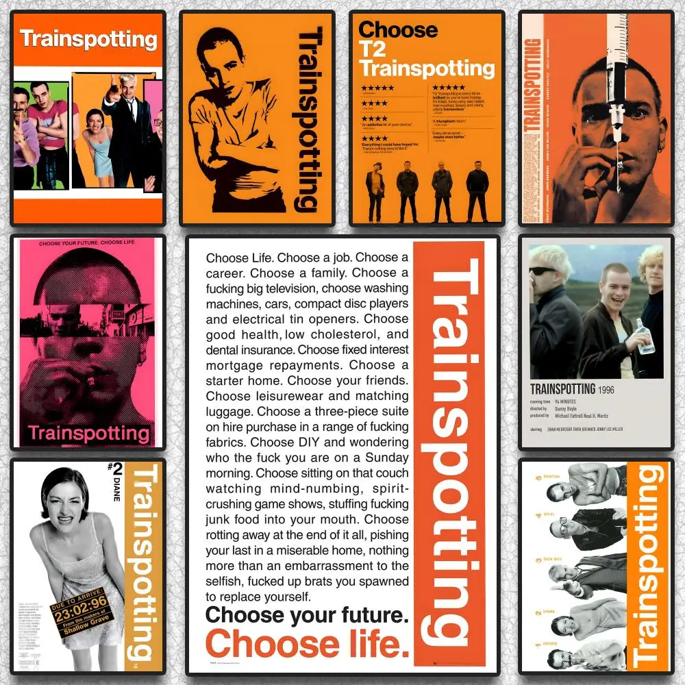 T-trainspotting Tv Show Poster Sticky Wall Art Printing Wate