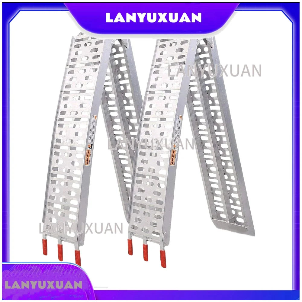 2026 750LB Aluminum Loading Ramp for Motorcycle ATV/UTV Truck Lawnmower