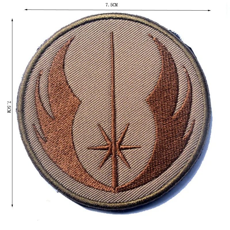 Embroidered Arms StarWars Jedi Order Mandalorian Wave Bounty Hunter Boba Fett Club Badge Tactical Patch for Clothing Sewing DIY