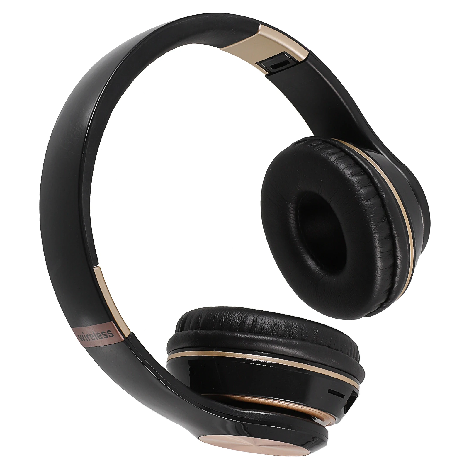 

T5 Wireless Headphone Black Golden Telescopic Sports Running Headset High Sensitivity Gaming Headset
