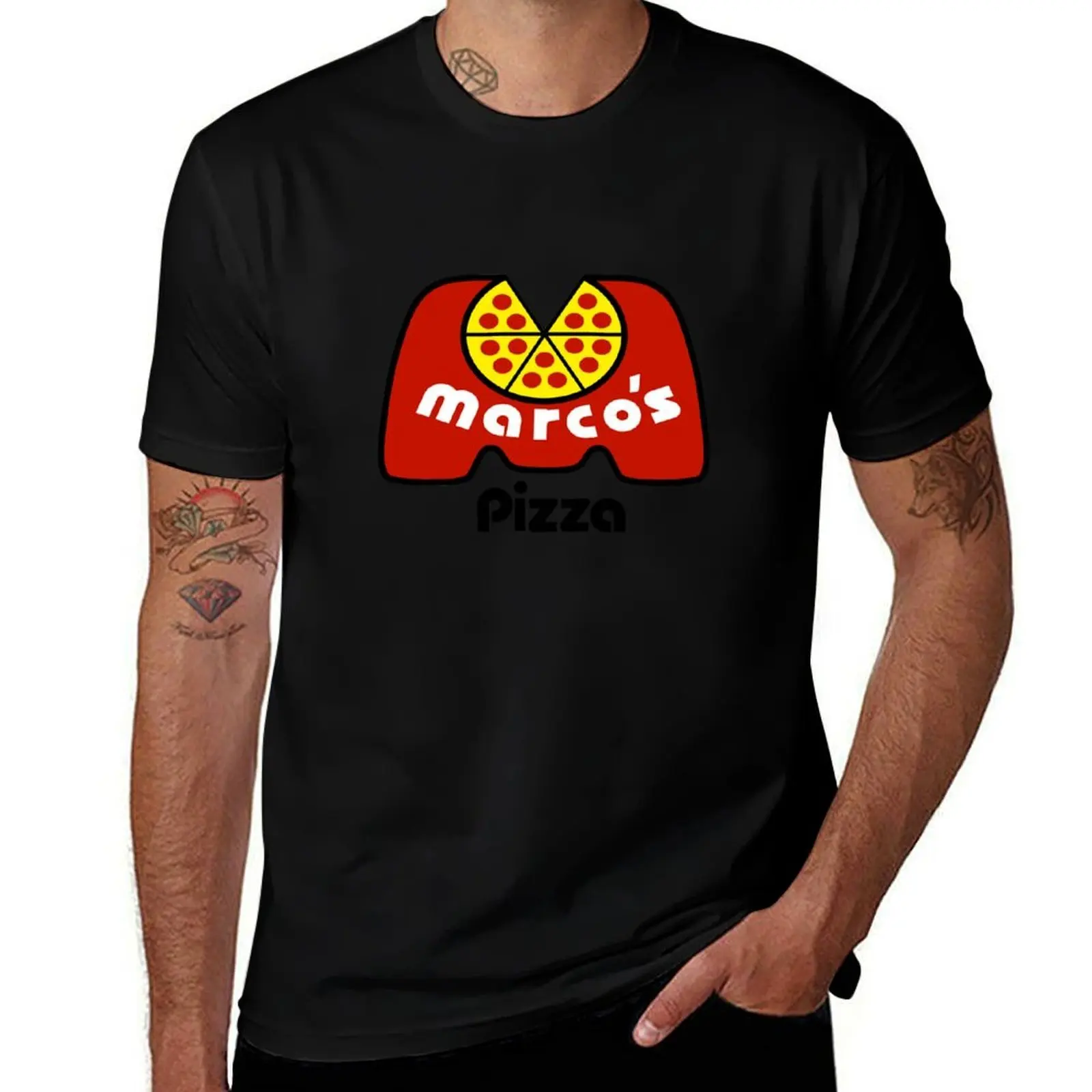 Marco's Pizza Resto T-Shirt Anti-Fade Casual Tee Shirt T-Shirt