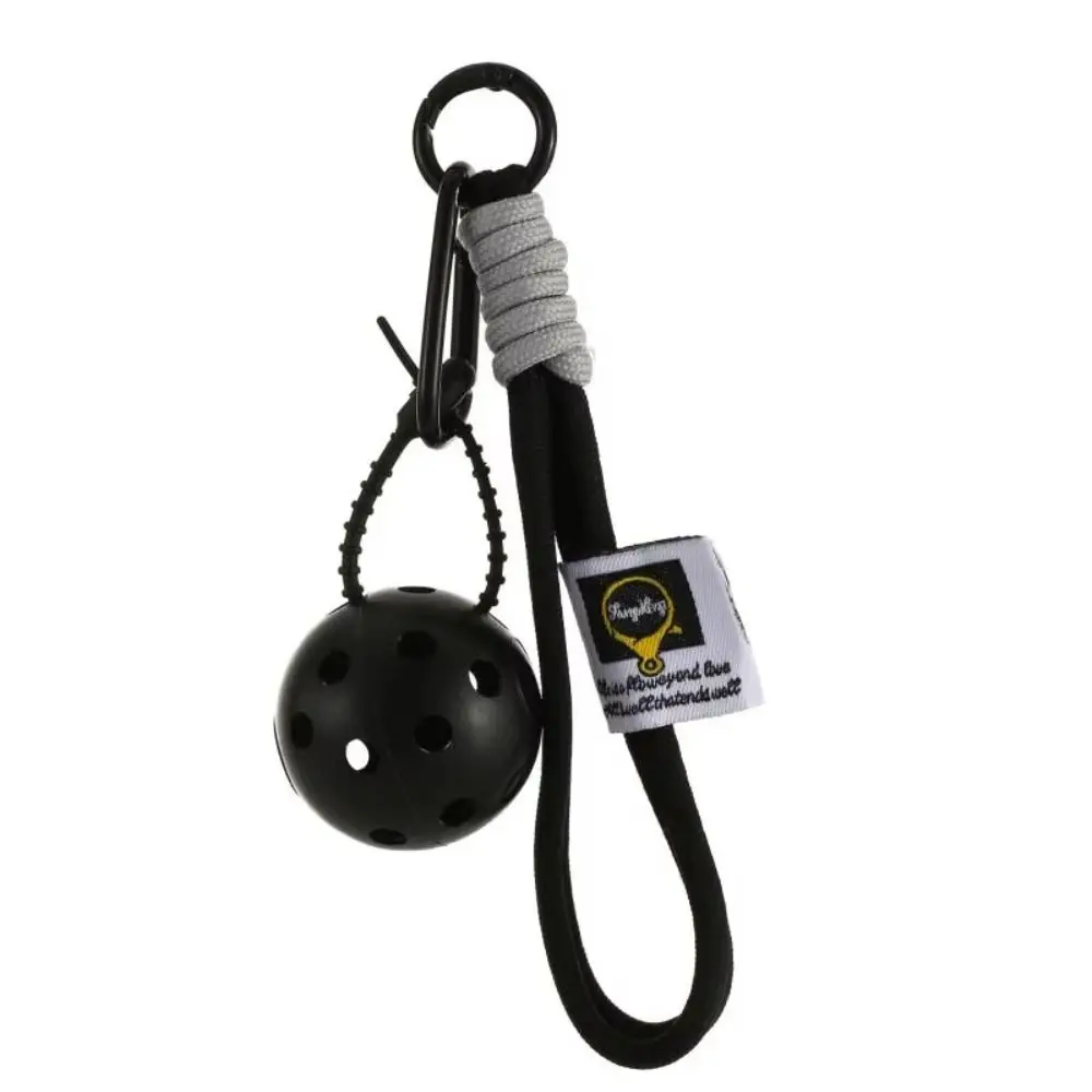 Creative Plastic Pickleball Keyring Bag Charm Colorful Pickball Pendant Mini Decorative Sports Keychain Party Hoilday