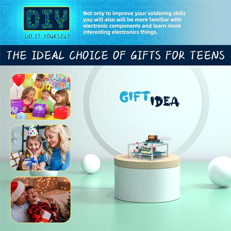 전기 자기 송신기 키트 학습 교육을위한 DIY 전기 자기 송신기 키트 가족을위한 이상적인 선물