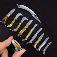 Mini Folding Knife Portable Unboxing Tool Pocket Small Blade Key Chain Small Hanging Outdoor Camping EDC Cutter Gift Pendant